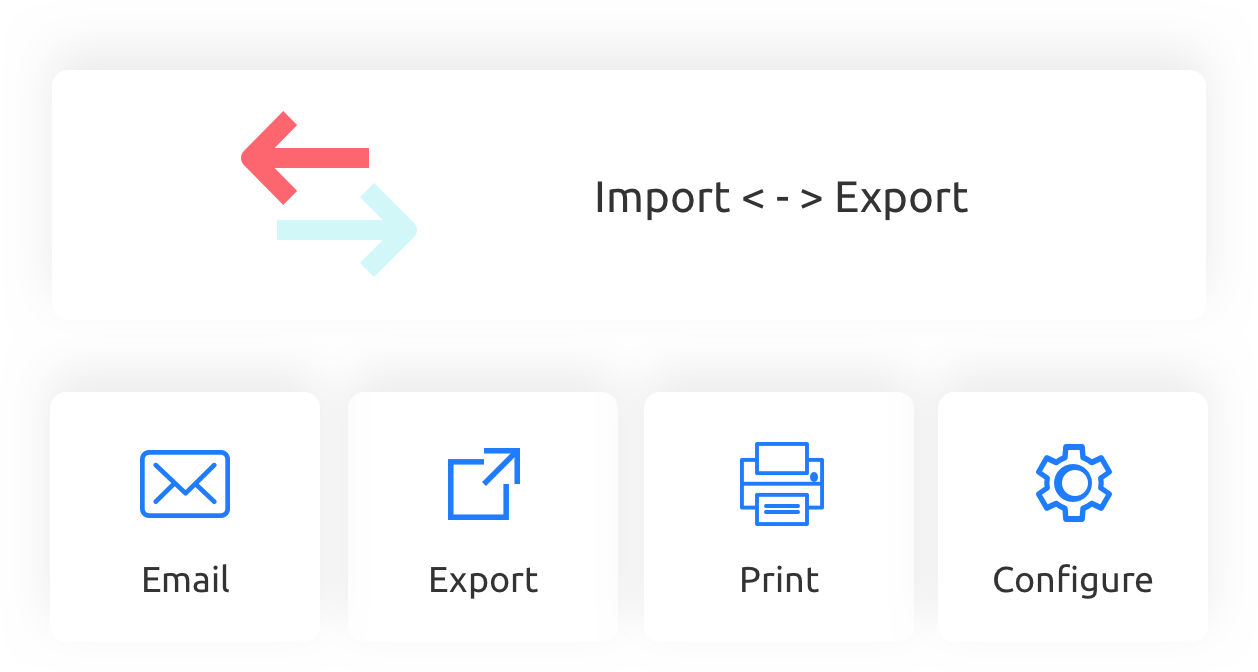 CONREP Import and Export