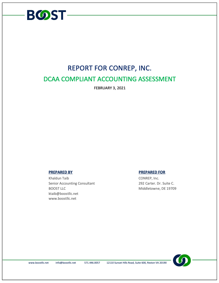 DCAA Report CONREP